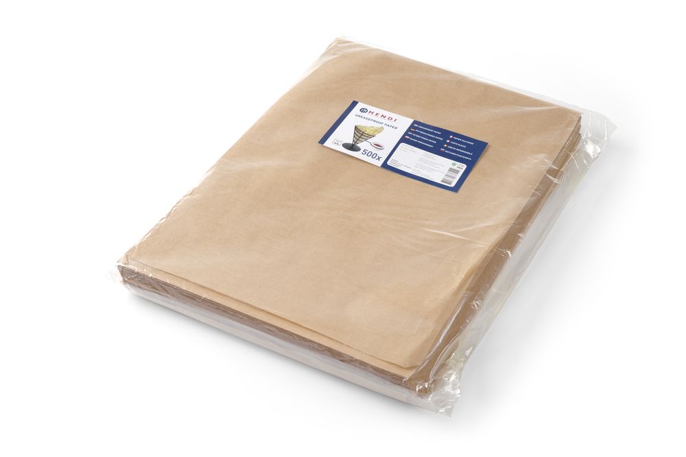 Vetbestendig papier, HENDI, Beige, 500 st., 250x350mm
