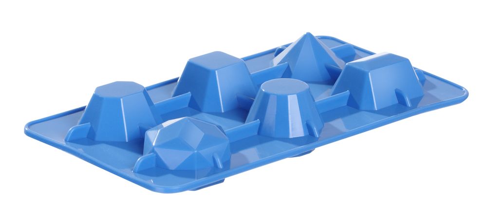 IJsblokjesvorm edelstenen, BarUp, Blauw, 2 st., 190x105x(H)30mm