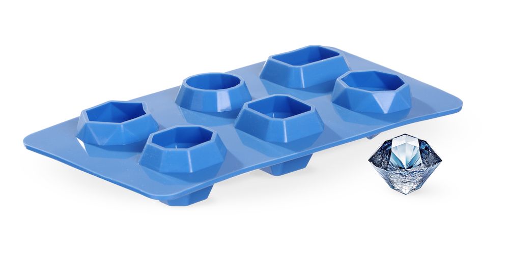 IJsblokjesvorm edelstenen, BarUp, Blauw, 2 st., 190x105x(H)30mm