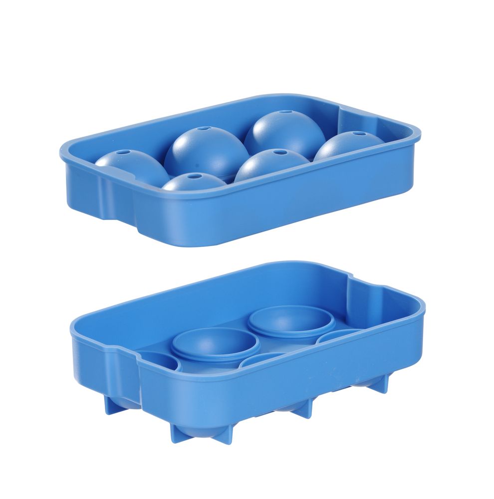 IJsblokjesvorm whisky bol, BarUp, Blauw, 180x125x(H)50mm