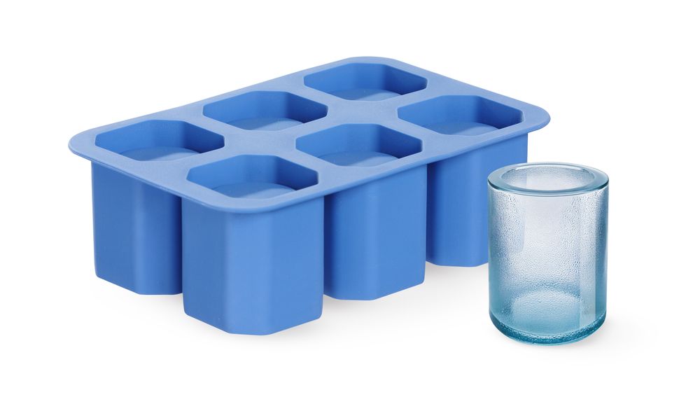 IJs shotglazen vorm, BarUp, Blauw, 125x190x(H)60mm