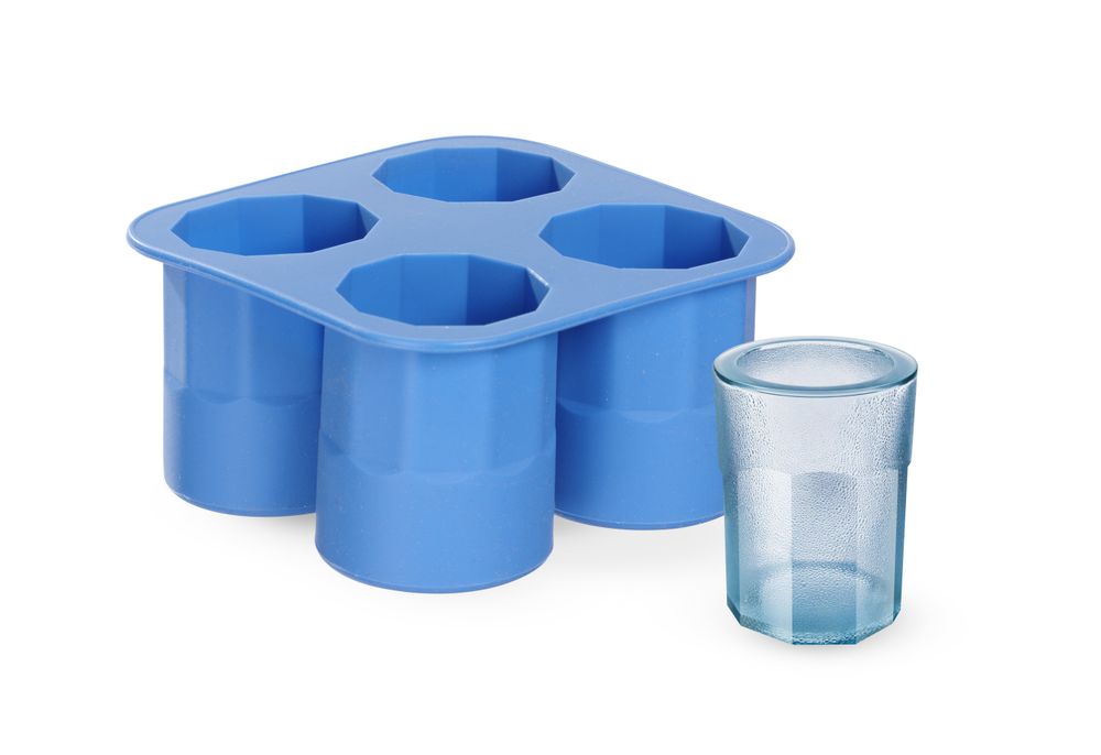 IJs shotglazen vorm, BarUp, Blauw, 122x122x(H)60mm