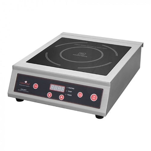 CaterChef Inductiekookplaat - 1 Zone - 3500 Watt - RVS - Digitaal