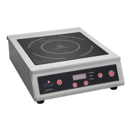 CaterChef Inductiekookplaat - 1 Zone - 3500 Watt - RVS - Digitaal