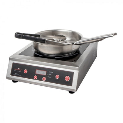 CaterChef Inductiekookplaat - 1 Zone - 3500 Watt - RVS - Digitaal