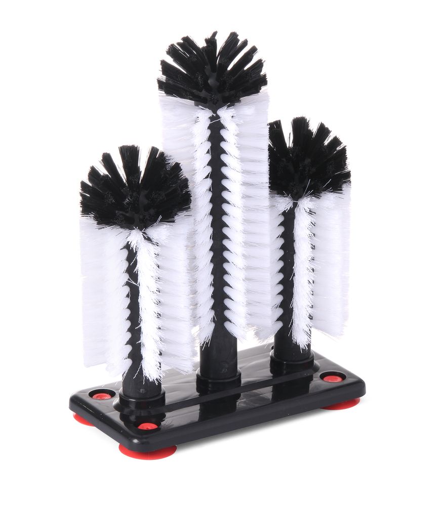 Glazenspoelborstel hoog, BarUp, 190x100x(H)250mm