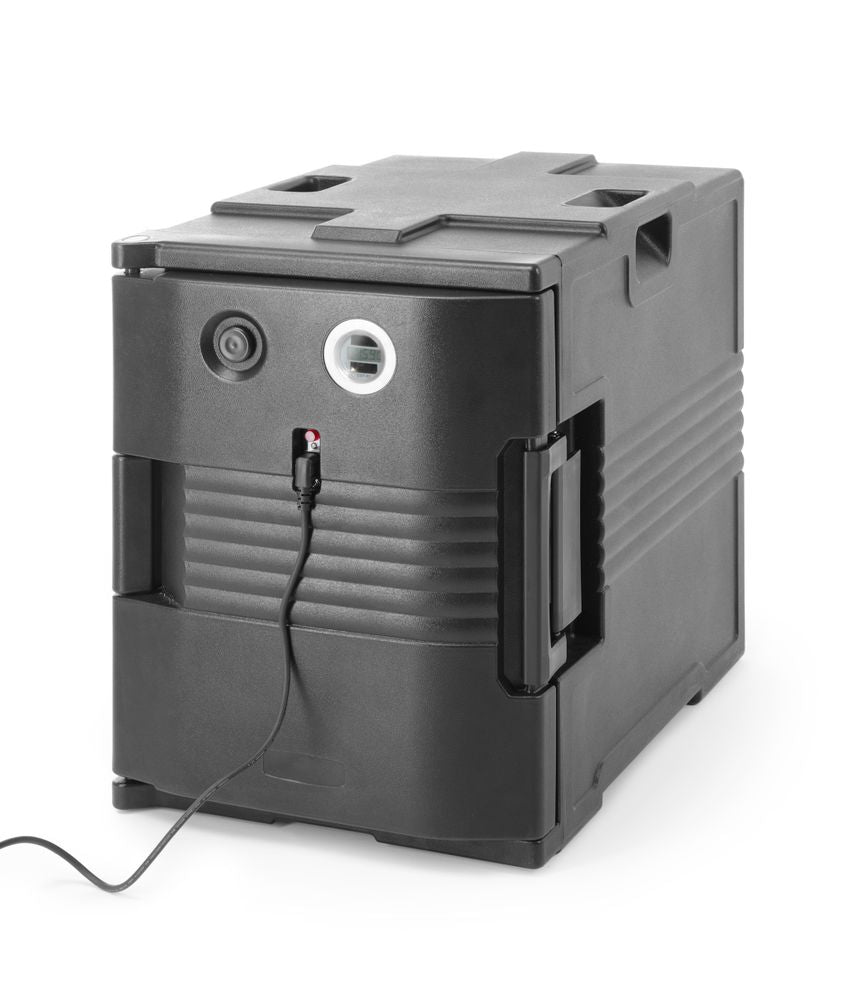 Thermo-geïsoleerde container met verwarmingsfunctie – catering, AmerBox, GN 1/1, 477x680x(H)620mm