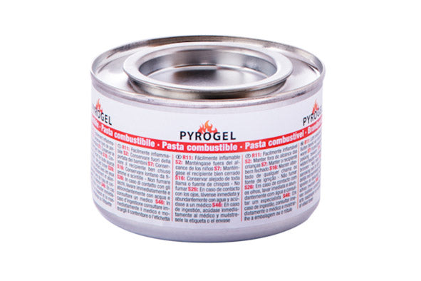 Chafing dish brandpasta blik, PYROGEL, 48 stuks