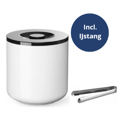 BarUp IJsemmer & IJsblokjestang, Dubbelwandig, 5 Liter, Ø19x(H)20cm