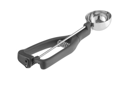 Portioneerlepel voor linkshandigen, Stöckel, 1/40, Zwart, ⌀45x(H)mm