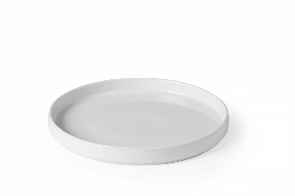 Bord met hoge rand Oslo, HENDI, Oslo, Wit, ⌀240x(H)26mm