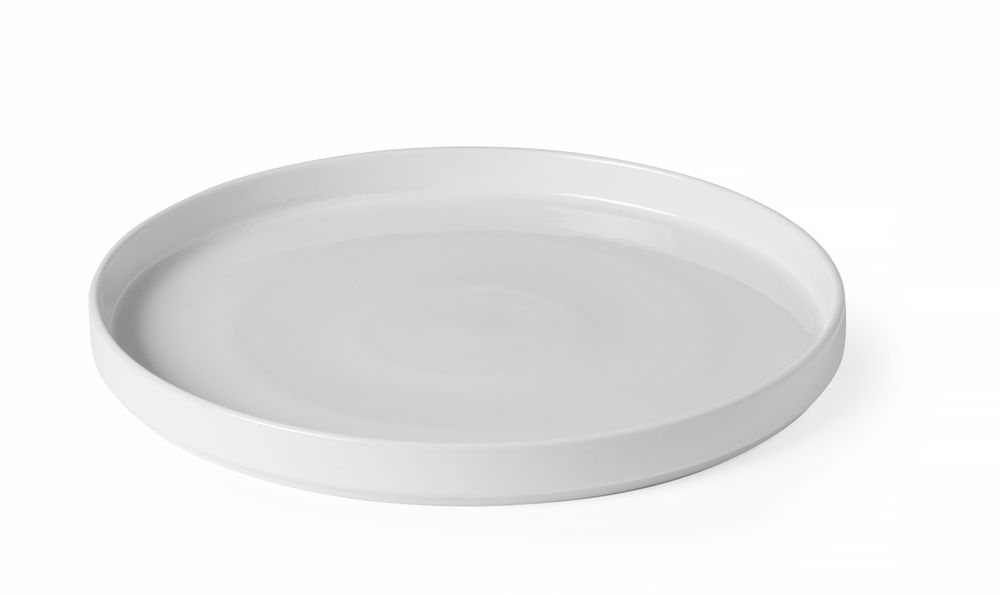 Bord met hoge rand Oslo, HENDI, Oslo, Wit, ⌀280x(H)28mm
