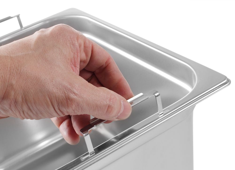 GN-container met intrekbare handgrepen, HENDI, GN 1/1, 14L, 530x325x(H)100mm