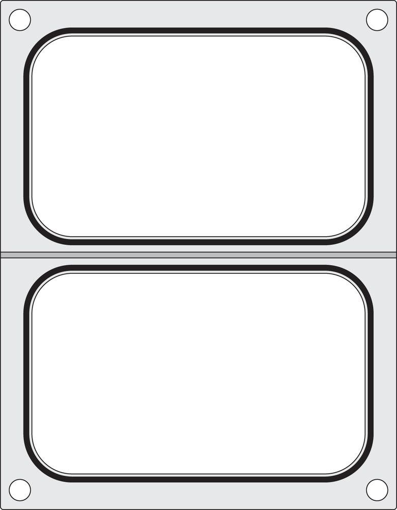 Traysealer matrix, HENDI, 2x container 178x113 mm