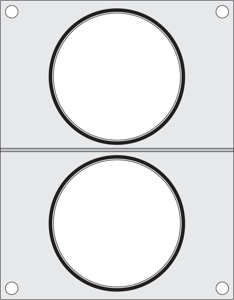 Traysealer matrix, HENDI, 2x soepcontainer ø115 mm