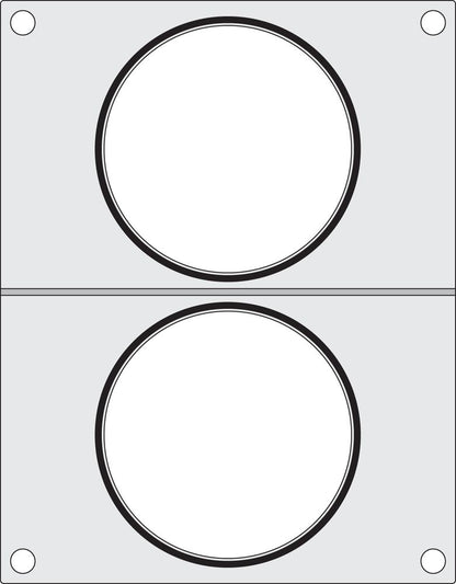 Traysealer matrix, HENDI, 2x soepcontainer ø115 mm