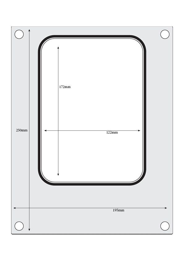 Traysealer matrix, HENDI, container 187x137 mm
