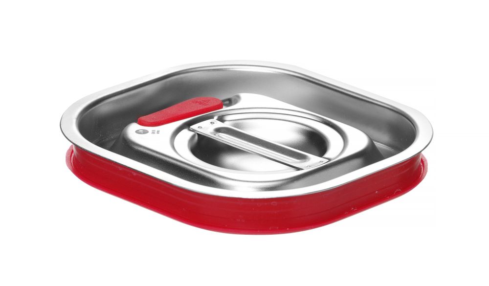 Deksel voor GN containers met siliconenrand, HENDI, Kitchen Line, GN 1/6, 156x142mm