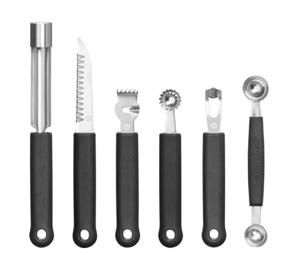 Decoratieset - 6 delig, HENDI, Zwart, 280x100x(H)50mm