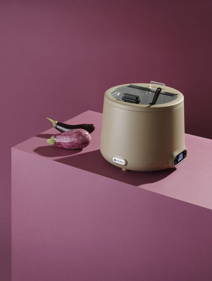 Soepketel HENDI UNIQ, HENDI, designed by Robert Bronwasser, 8L, Beige, 220-240V/500W, ⌀365x(H)325mm