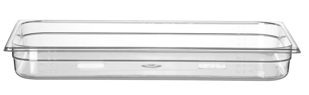 Container GN 1/1 polycarbonaat, HENDI, Profi Line, GN 1/1, 9L, Transparant, 530x325x(H)65mm