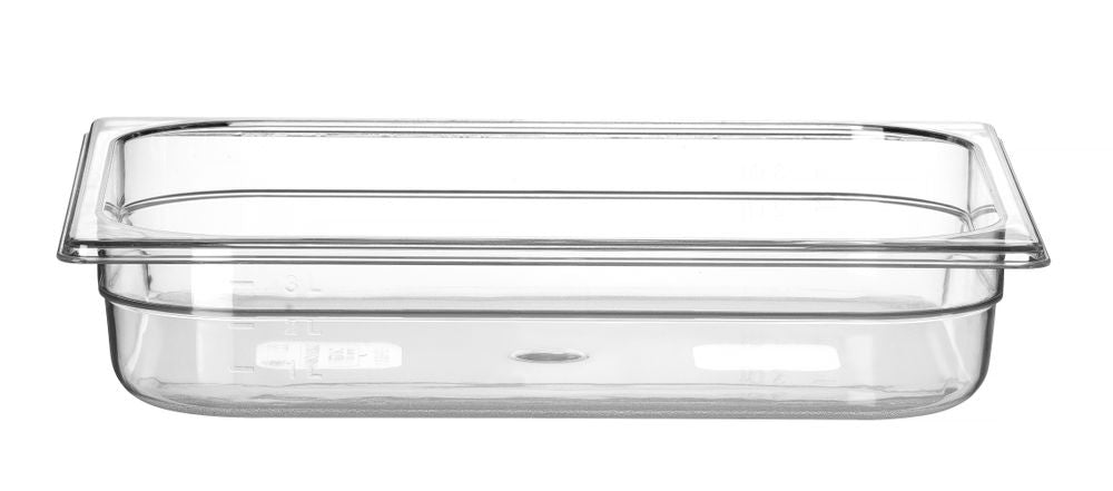 Container GN 1/2 polycarbonaat, HENDI, Profi Line, GN 1/2, 4L, Transparant, 325x265x(H)65mm