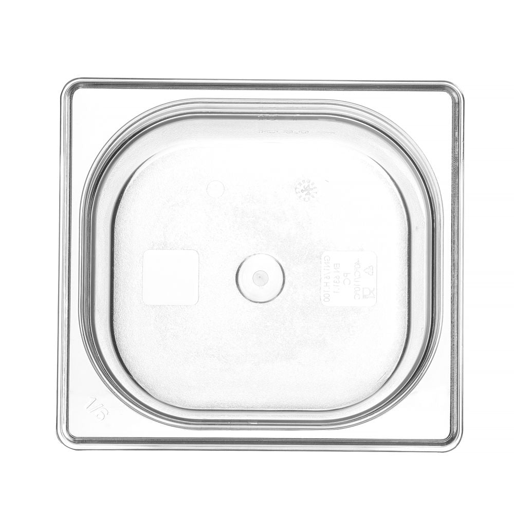 Container GN 1/6 polycarbonaat, HENDI, Profi Line, GN 1/6, 1L, Transparant, 176x162x(H)65mm