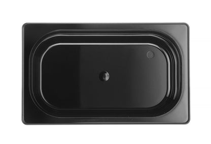 Container GN 1/4 zwart polycarbonaat, HENDI, Profi Line, GN 1/4, 1,8L, Zwart, 265x162x(H)65mm