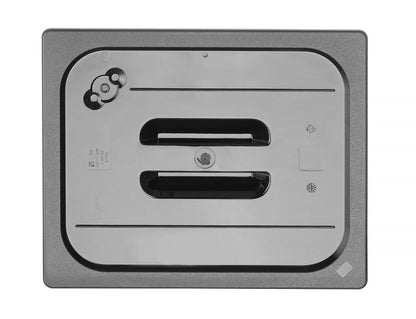 Deksel voor GN containers zwart polycarbonaat, HENDI, GN 1/2, Zwart, 325x265mm