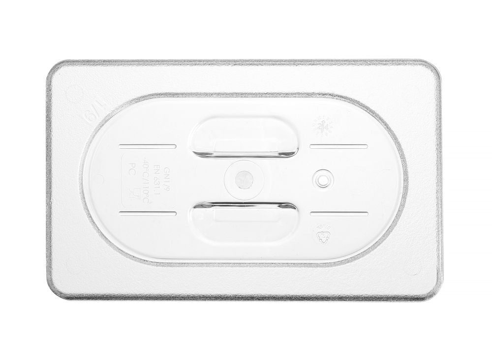 Deksel voor GN containers, HENDI, GN 1/9, Transparant, 176x108mm