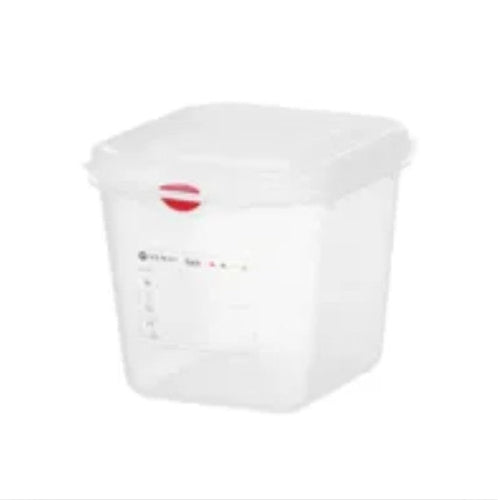 Voorraaddoos 150mm GN 1/9 PP met HACCP labels, 2.6 Liter