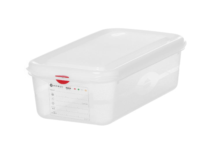 Voorraaddoos 150mm - GN 1/3 PP - met HACCP labels - 6 Liter