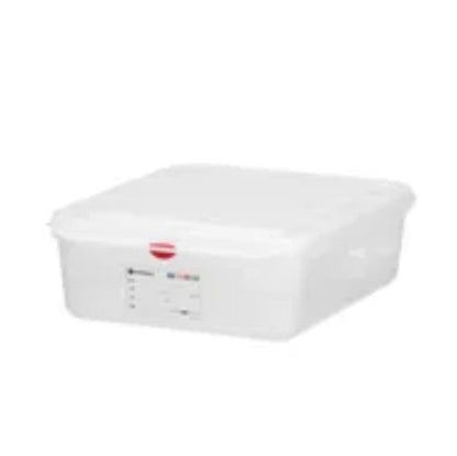 Voorraaddoos 100mm GN 1/2 PP met HACCP labels, 6.5 Liter