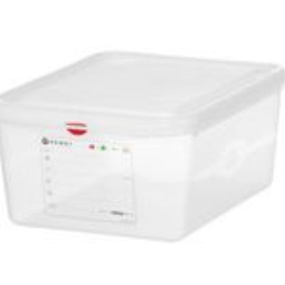 Voorraaddoos 150mm - GN 1/2 PP - met HACCP labels - 10 Liter