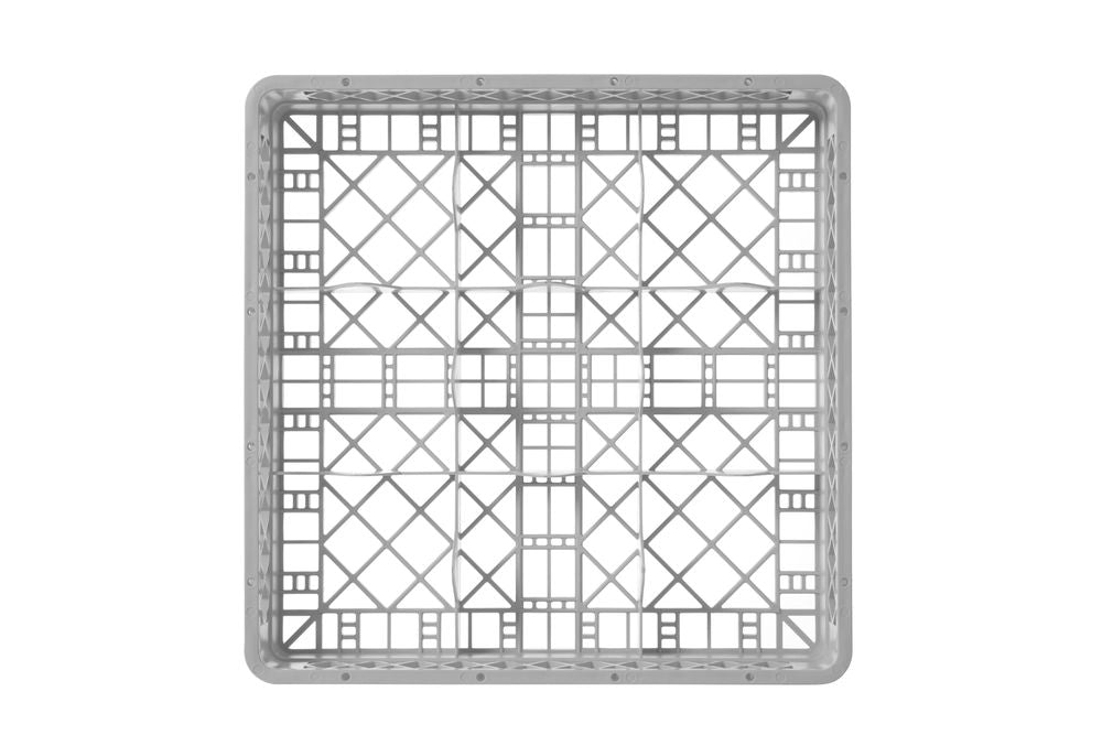 Vaatwaskorf voor glaswerk, HENDI, 9 vakken, 500x500x(H)104mm