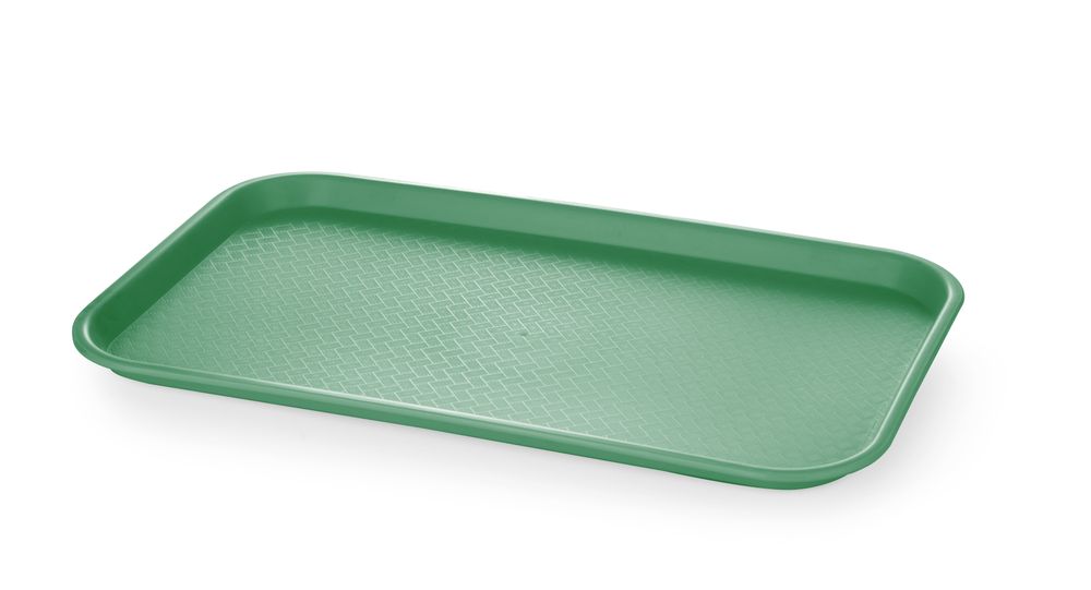 Fastfooddienblad polypropyleen GN 1/1, AmerBox, GN 1/1, Groen, 530x325x(H)20mm