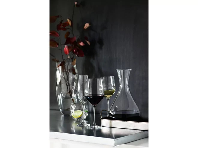 Krosno Rode Wijnglazen Harmony 450 ml, 6 stuks