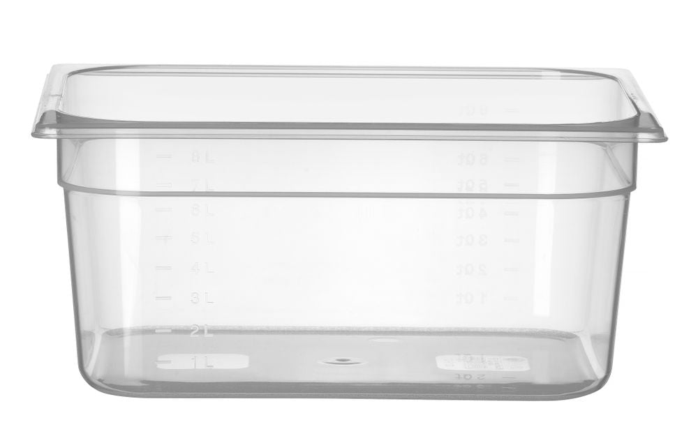 Gastronormbak GN Container 1/2 Polypropyleen, HENDI, 9,5L Profi Line, 325x265x(H)150mm