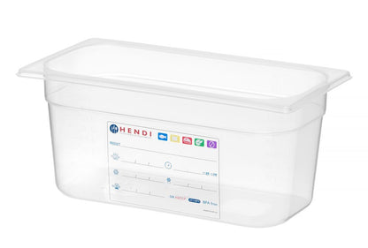 Container GN 1/3, HENDI, GN 1/3, 5,7L, Transparant, 325x176x(H)150mm