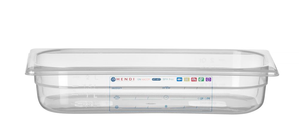 Container GN 1/3, HENDI, GN 1/3, 2,5L, Transparant, 325x176x(H)65mm