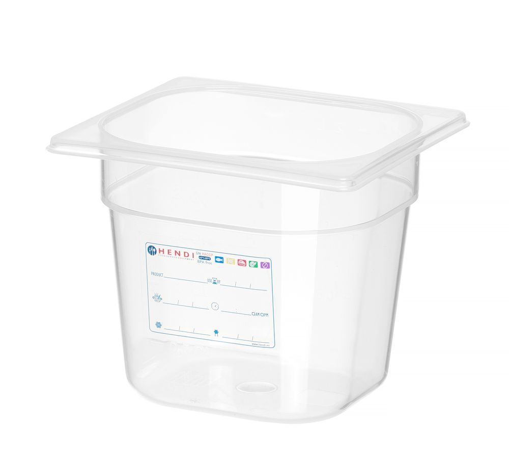Container GN 1/6, HENDI, GN 1/6, 2,4L, Transparant, 176x162x(H)150mm