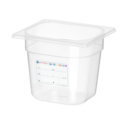 Container GN 1/6, HENDI, GN 1/6, 2,4L, Transparant, 176x162x(H)150mm