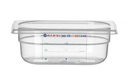 Container GN 1/9, HENDI, GN 1/9, 0,6L, Transparant, 176x108x(H)65mm