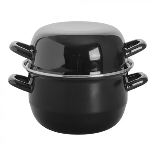 Mosselpan Geëmailleerd, EMGA, 1.0 Liter, 180(Ø)x120(h) mm