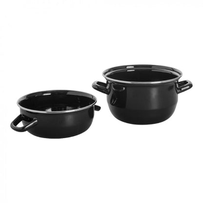 Mosselpan Geëmailleerd, EMGA, 1.0 Liter, 180(Ø)x120(h) mm