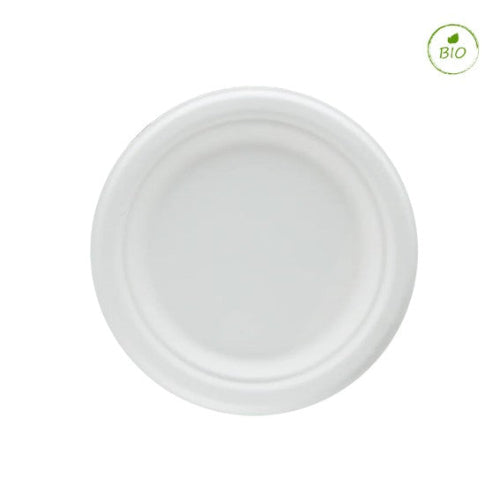 Suikkerriet Bord Ø18 cm - 50 stuks - BARSA - 100% biologisch afbreekbaar