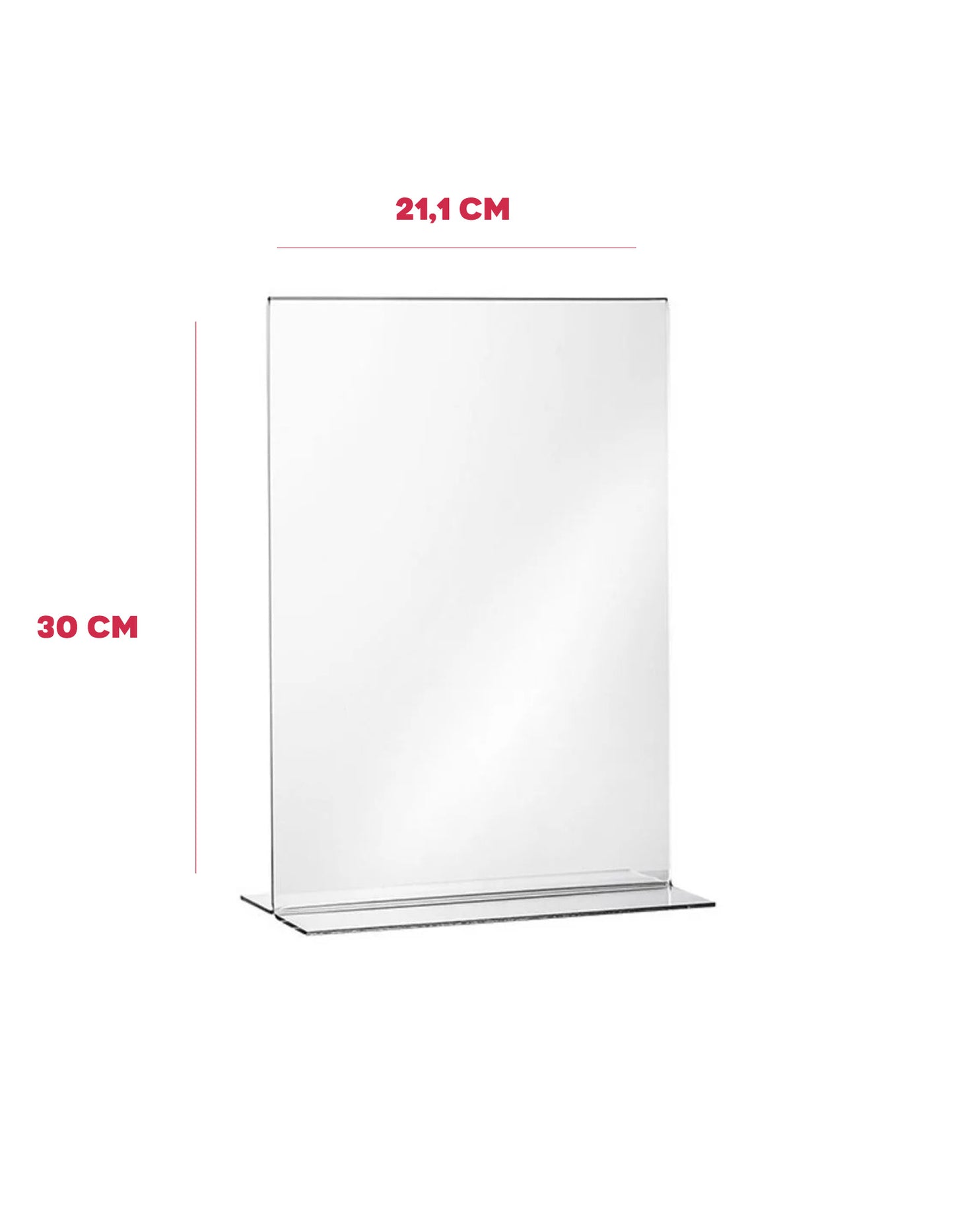 A4 Houder Plexi Menuhouder, BARSA, 30 x 21 cm, A4 standaard Recht