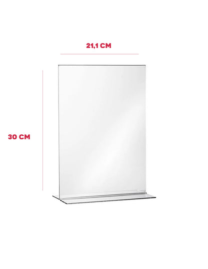 A4 Houder Plexi Menuhouder, BARSA, 30 x 21 cm, A4 standaard Recht