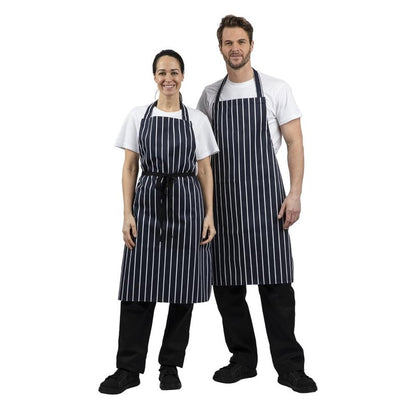 Halterschort Blauw/Wit Gestreept, Whites Chefs Clothing