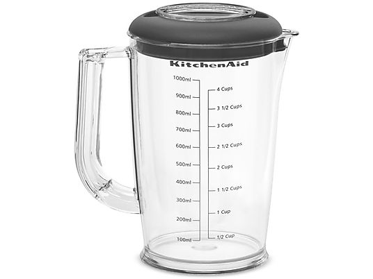 Kitchenaid Staafmixer Set, Amandelwit, Garde + Hakmolen + Mengbeker + Panbeschermer